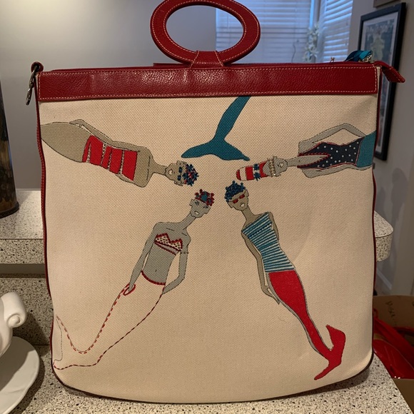 Barbara Rihl Handbags - NEW Barbara Rihl Paris mermaid tote bag